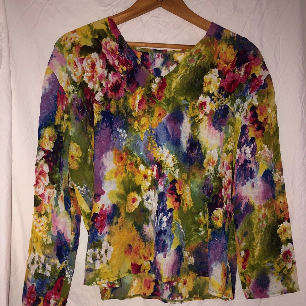 Multicolored Floral Blouse